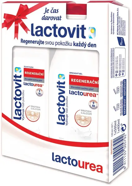 Lactovit Dárková sada regenerační tělové péče Lactourea