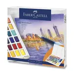 Akvarelové barvy Faber-Castell s paletkou - 48 barev