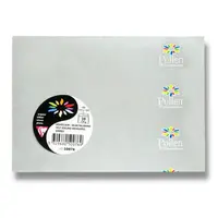 Obálka Clairefontaine zlatá, stříbrná, C6, samolepicí, 20 ks - stříbrná