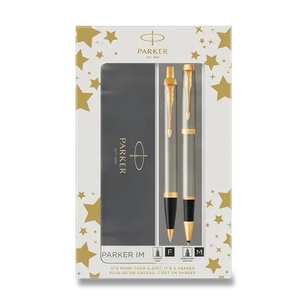 Parker IM Brushed Metal GT - sada roller a kuličkové pero