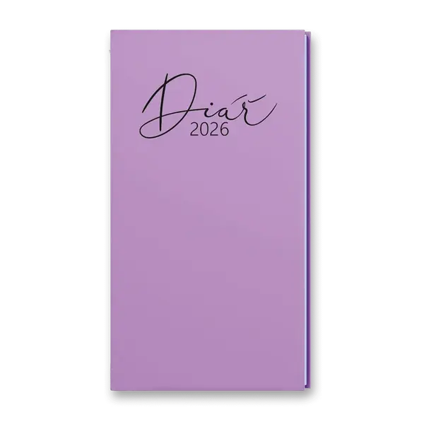 Kapesní diář Baloušek Pastel 2026 - fialový