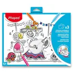 Omalovánky Maped s 3D efektem - A4, mix motivů