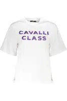 CAVALLI CLASS SHORT SLEEVE T-SHIRT WOMEN WHITE