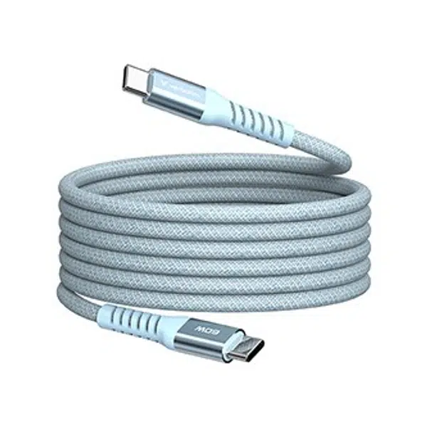 Verbatim 31852 USB kabel, USB C + USB C, 60W, 1.2m, magnetický, box, modrý