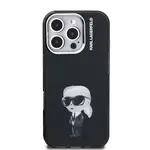 Zadní kryt Karl Lagerfeld IML Aquarelle Karl pro Apple iPhone 16 Pro, černá