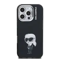 Zadní kryt Karl Lagerfeld IML Aquarelle Karl pro Apple iPhone 16 Pro, černá