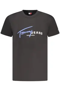 Černé triko Tommy Hilfiger s krátkým rukávem