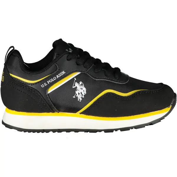 US POLO ASSN. BLACK CHILDREN'S SPORTS SHOES