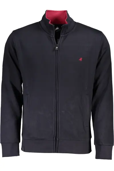 US GRAND POLO MEN'S BLUE ZIP SWEATSHIRT