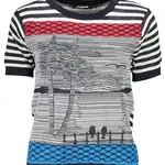 Dámský modrý svetr Desigual