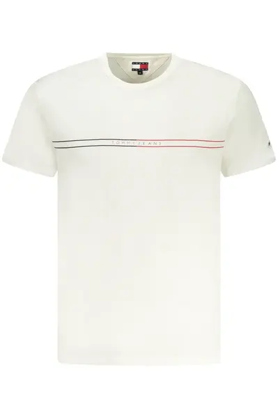 Bílé triko Tommy Hilfiger s krátkým rukávem