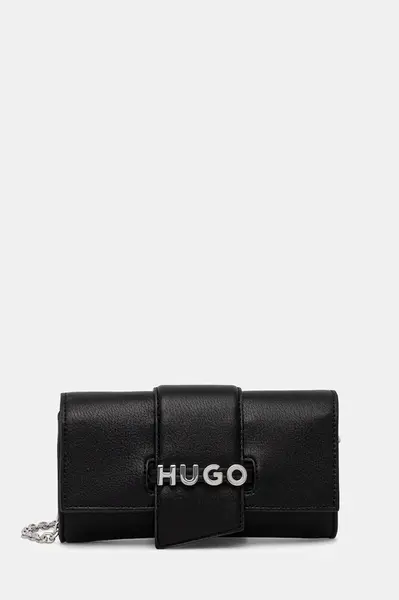 Kabelka HUGO Mel 2.0 Clutch Flap černá barva, 50547057
