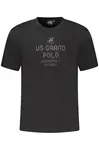 Černé triko US Grand Polo s krátkým rukávem