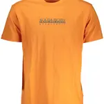 NAPAPIJRI MAN ORANGE SHORT SLEEVE T-SHIRT