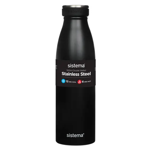SISTEMA Hydrate Termoláhev Stainless Steel černá 500 ml