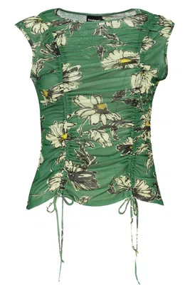 DESIGUAL GREEN WOMEN'S TANK TOP