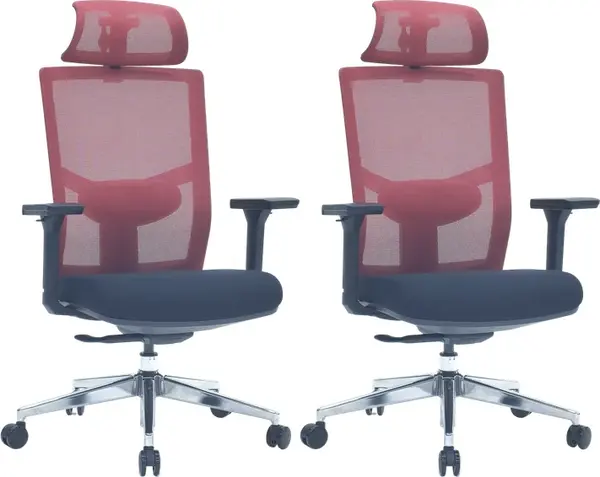 LTC 2PACK Ergonomická kancelárska stolička VICTORY ERGO červená (2 ks)