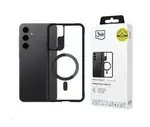 Ochranné pouzdro 3mk Satin Armor MagCase pro Apple iPhone 16e / 17e, transparentní / černá