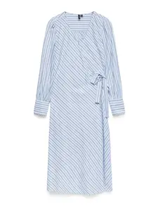 VERO MODA Šaty 'VMFANNI'  modrá / svetlomodrá / biela