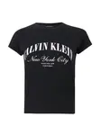 Calvin Klein Jeans Tričko  čierna / biela