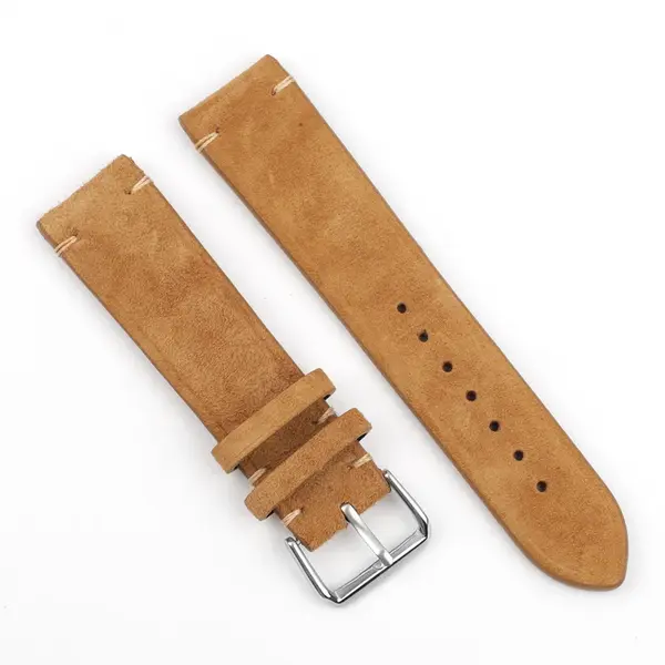 BStrap Suede Leather remienok na Xiaomi Amazfit GTR 42mm, brown