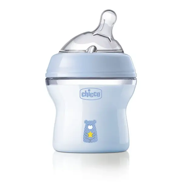 CHICCO Fľaša dojčenská antikolik Natural Feeling 150 ml chlapec 0m+