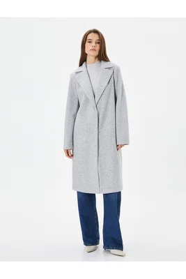 Oversize kašmírový kabát Koton s kapsami