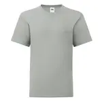 Grey children's t-shirt in combed cotton Fruit of the Loom