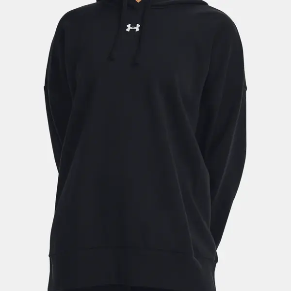 Under Armour Mikina UA Rival Fleece OS Hoodie-BLK - Dámské