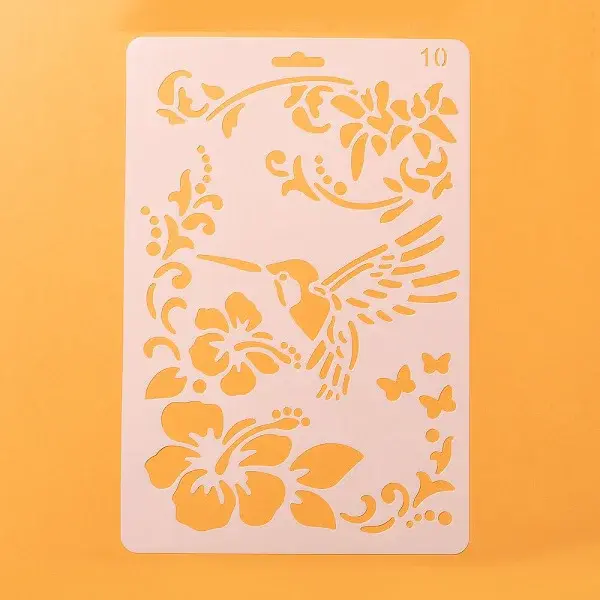 Plastic Reusable Drawing Painting Stencils Templates
