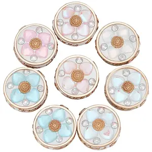 8Pcs Handmade Resin Indonesia Round Beads