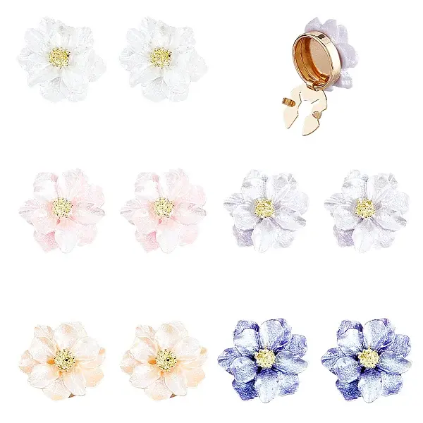 10Pcs 5 Colors Alloy Cufflinks