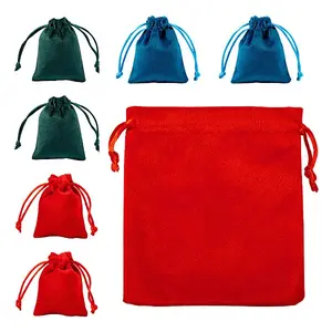 10Pcs Velvet Jewelry Drawstring Storage Pouches