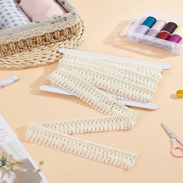 5 Yards Cotton Lace Fringe Tassel Trimmings