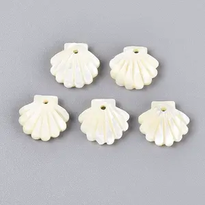 Natural Trochus Shell Carved Pendants