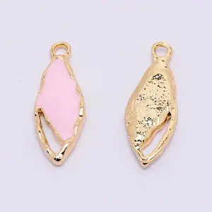 Light Gold Plated Alloy Enamel Pendants