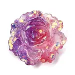 Two Tone Opaque Resin & Glitter Powder Cabochons