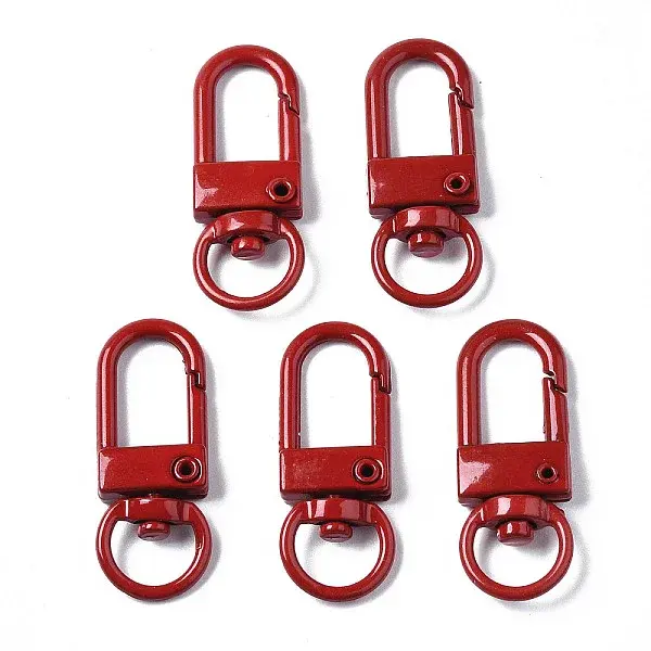 Spray Painted Eco-Friendly Alloy Swivel Snap Hooks Clasps