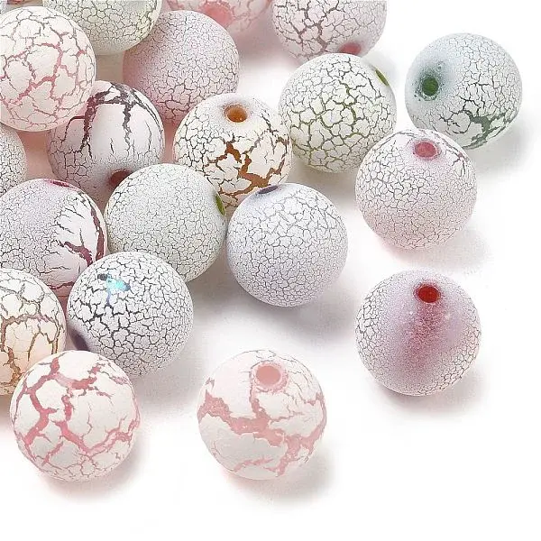 Spray Painted Acrylic Beads