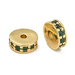Rack Plating Brass Micro Pave Cubic Zirconia Beads