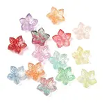 Two Tone Transparent Glass Bead Cap