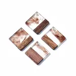 Transparent Resin & Walnut Wood Pendants