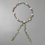 Polyester Artificial Rose Garland Headbands Hair Vine