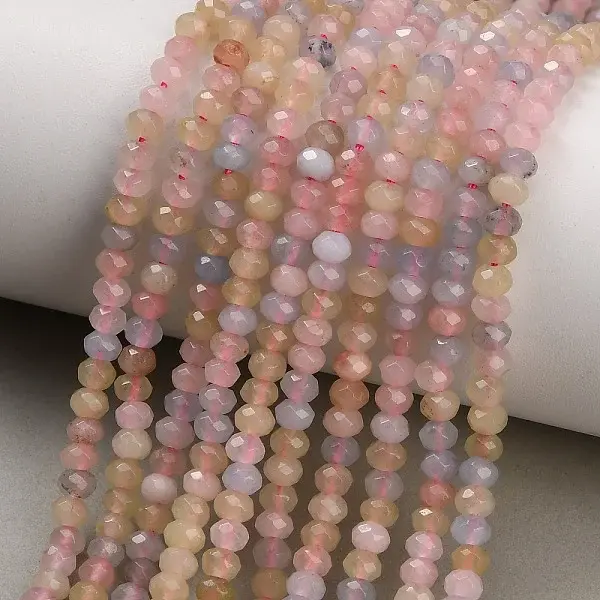 Dyed Natural White Jade Beads Strands