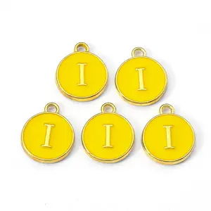 Golden Plated Alloy Enamel Charms