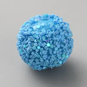 Opaque Acrylic Glitter Beads