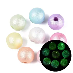 Luminous UV Plating Opaque Acrylic Beads