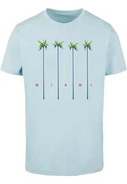 Pánské tričko Miami Palms oceánově modré