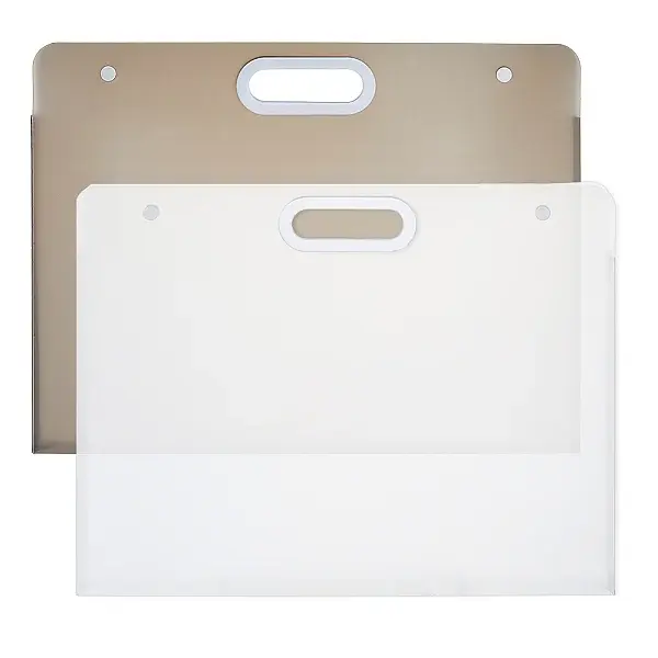 2Pcs 2 Styles PP Plastic Documents Pockets