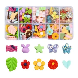 10 Style Opaque Resin Cabochons
